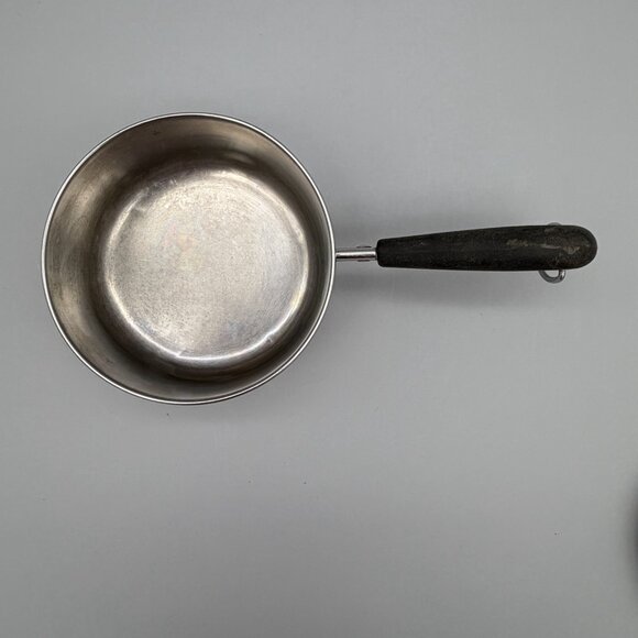 Vintage Revere Ware 1801 1 Qt. Sauce Pan Pot with Copper Bottom & Lid - Picture 5 of 14